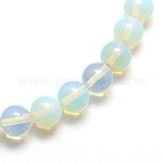 Opal runde Perlen Stränge, 4 mm, Bohrung: 0.8 mm, ca. 97 Stk. / Strang, 14.5~15 Zoll