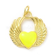 Подвески из латуни с эмалью в стойку KK-C008-14G-04