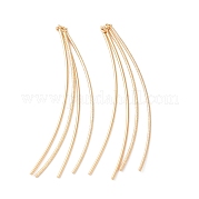 Brass Curved Bars Tassel Big Pendants KK-O144-31G