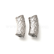 Изогнутые трубчатые бусины из нержавеющей стали 304 STAS-I321-25P