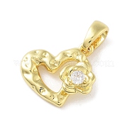 Латунные микро проложить кубического циркония подвески KK-F877-07G