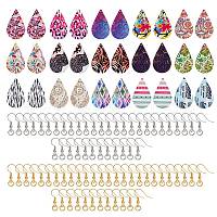SUNNYCLUE 520Pcs 80 Pairs Unfinished Wooden Earrings Wood Earring