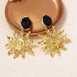 Pendientes colgantes de resina de aleación para mujer&nbsp;WG6B4A6-01