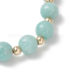 Bracelets extensibles en perles d'amazonite naturelle pour femmes&nbsp;BJEW-JB13377