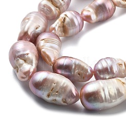 Brins de perles naturelles nucléées&nbsp;PEAR-B004-15D-02D