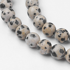 Dalmata naturale filoni diaspro perline&nbsp;G-G735-68-6mm