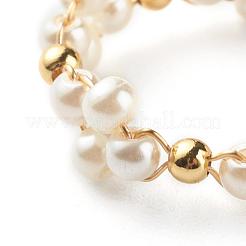 Fingerringe aus Glasperlen&nbsp;RJEW-TA00005