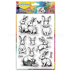 Klarsichtstempel aus PVC-Kunststoff&nbsp;DIY-WH0618-0316