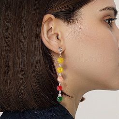 300 Stück 6 Farben sprühlackierte Knistern Glasperlen&nbsp;CCG-SZ0001-11B