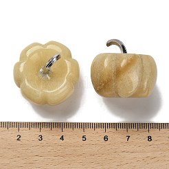 Figuras de pimiento morrón de jade y topacio natural&nbsp;G-Q190-02P-06