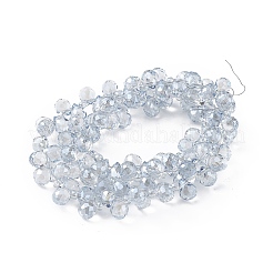 Transparentes perles de verre de galvanoplastie brins&nbsp;EGLA-F152A-PL04