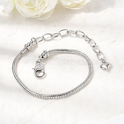 Bracelets à chaîne serpent en laiton pour femmes&nbsp;BJEW-H639-08P