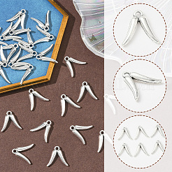60 pièces pendentifs en alliage de style tibétain&nbsp;FIND-SC0019-36AS