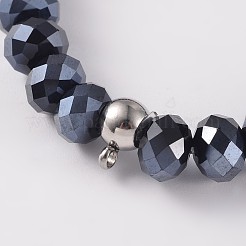 Fabrication de bracelet extensible en perles de verre à fil élastique coréen&nbsp;BJEW-JB02167-03