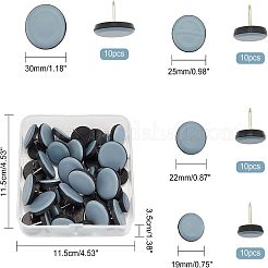 40 stücke 4 arten eisen möbel füße nagel&nbsp;FIND-FH0002-02