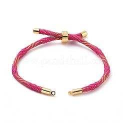 Bracelets argentés en corde de nylon&nbsp;MAK-C003-03G-11