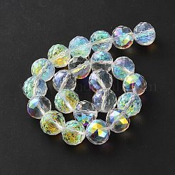 Transparentes cuentas de vidrio electroplate hebras&nbsp;EGLA-N002-34G-H01