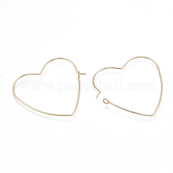 Ganci di orecchini in ottone&nbsp;KK-T038-429G