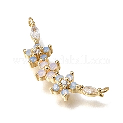 Pendentifs en zircone cubique clair en laiton&nbsp;KK-K427-05B-G
