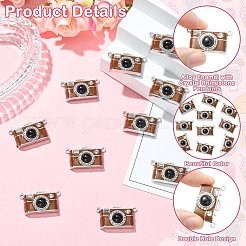 10 Stück Emaille-Legierung mit Kristall-Strass-Anhängern&nbsp;ENAM-CJ0007-59