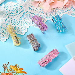 5 Stück glitzerndes Juteband in 5 Farben.&nbsp;OCOR-TA0002-53