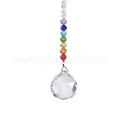 Kristall Suncatcher Prisma Kugel&nbsp;AJEW-WH0021-35A