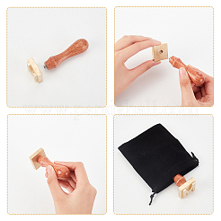 1 tête de tampon en laiton doré&nbsp;DIY-OC0004-33M