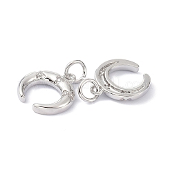 Breloques en laiton avec zircone cubique&nbsp;ZIRC-C022-19P