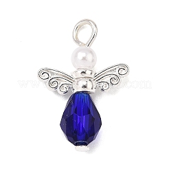 8 pz 8 colori vetro e perle finte pendenti in plastica ABS&nbsp;PALLOY-JF04109