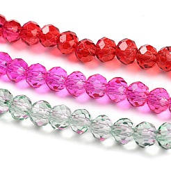 Fili di perline in vetro verniciato trasparente&nbsp;LS-DGLA-A034-T4mm-A24