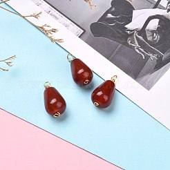 Pendenti con perline di corniola naturale/agata rossa&nbsp;PALLOY-JF00865