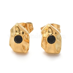 Pendientes de botón de acero inoxidable 304&nbsp;EJEW-F361-08G
