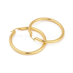 Orecchini a cerchio in acciaio inossidabile 304&nbsp;EJEW-H358-08G-A
