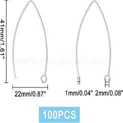 Filo per orecchini a cerchio in acciaio inossidabile 304&nbsp;STAS-UN0015-62