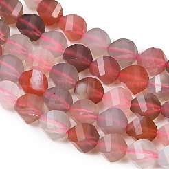 Stränge natürlicher rosa Botswana-Achatperlen&nbsp;G-P611-C07-01