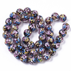 Chapelets de perles vernissées manuelles&nbsp;LAMP-T007-04B