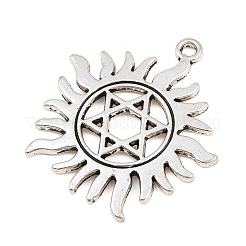 Tibetischer stil Aluminium Anhänger & Charms&nbsp;LS-AL-CBA1187-09A-AS