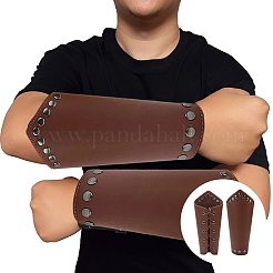 Breites Kordelarmband aus Kunstleder mit Wachsband&nbsp;AJEW-CL0003-72C