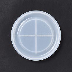Diy flache runde tassenmatte silikonformen&nbsp;DIY-E055-48