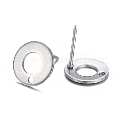 Boucles d'oreilles à tige en acier inoxydable 304 résistant au ternissement&nbsp;STAS-H104-01P