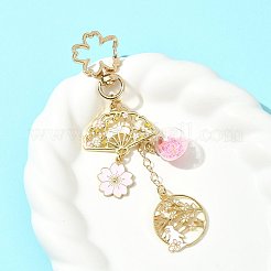 Llaveros colgantes de esmalte de aleación&nbsp;HJEW-FS00052-03