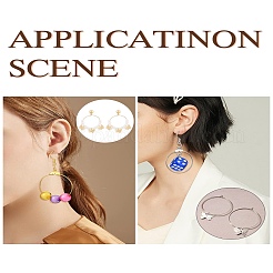 Kits de fabrication de boucles d'oreilles pendantes en fer à faire soi-même&nbsp;DIY-YW0008-93