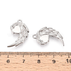 Cabochon-Fassungen für Anhänger aus Edelstahl 304&nbsp;STAS-N114-28P
