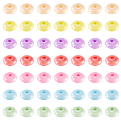 350 Stück 7 Farben UV-beschichtete undurchsichtige Acrylperlen&nbsp;MACR-TA0002-31