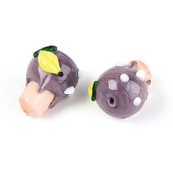 Cuentas irregulares hechas a mano hechas con lampwork&nbsp;LAMP-T022-06A