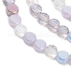 Brins de perles de verre de galvanoplastie de couleur dégradée&nbsp;GLAA-E042-03A