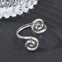 Anillos abiertos para puños de acero inoxidable 304&nbsp;RJEW-D357-04P