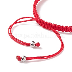 Braccialetto di perline intrecciate in resina malocchio&nbsp;BJEW-JB08425-02