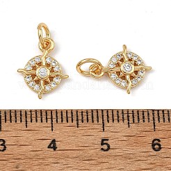 Breloques en laiton Shegrace serties de micro-pavés de zircone cubique&nbsp;XGRQ3P426-596G