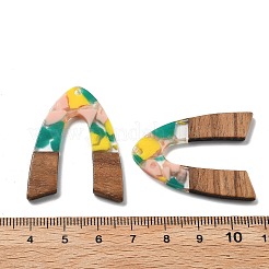 Anhänger aus Harz und Walnuss&nbsp;FIND-R051-11F
